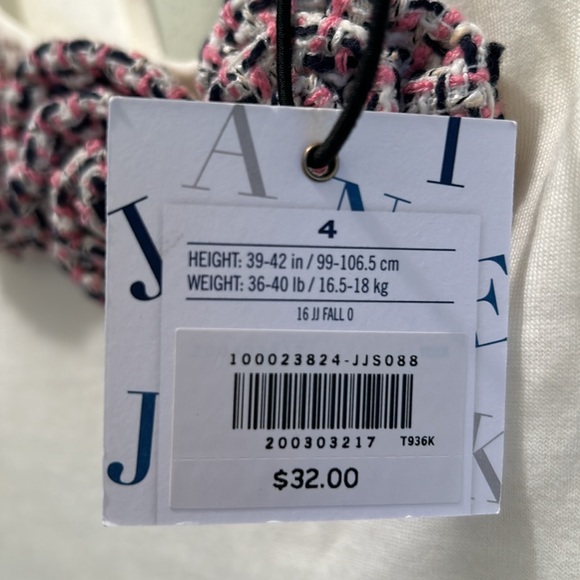 New Janie and jack peplum top size 4 - Picture 4 of 4